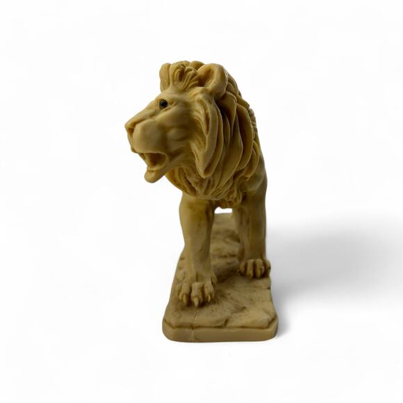 Vintage Lion Figurine Sculpture Statue Resin Single Bookend Decor - Picture 14 of 16